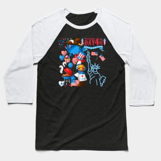 4th of July independence day Baseball T-Shirt